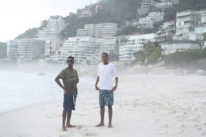 Modisha with a Friend at the Beach