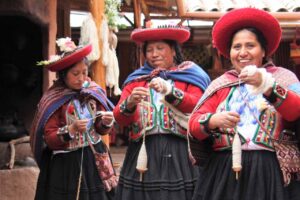 Women wearing traditional attire